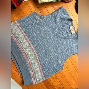 Vintage Blue Knit Sweater Vest